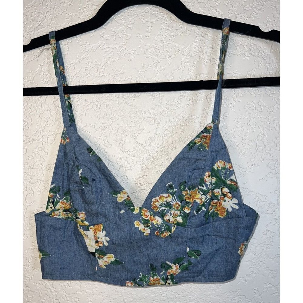 Run Cinta Run Bralette Top Festival Crop Top Concert Shirt Western Boho Small V